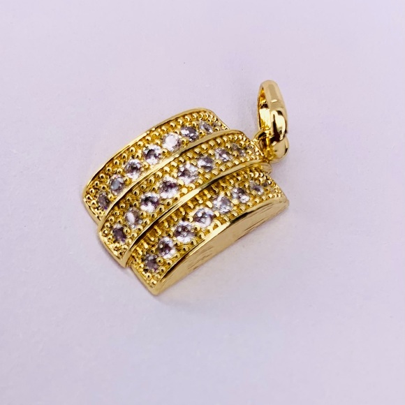 Gold Plated Earring and Pendant Belle Set - Picture 6 of 7